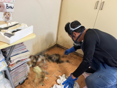 特殊清掃の男性
