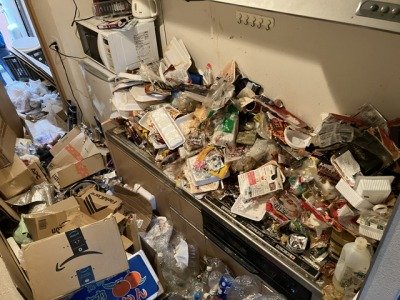 ゴミ屋敷の台所