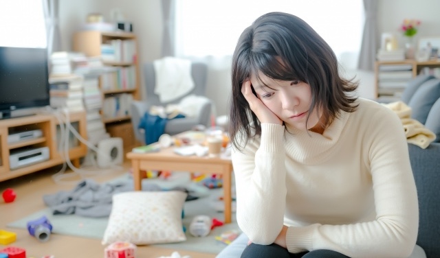 不安を抱える女性